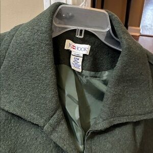 JG Hook Women's Army Green Wool Jacket NWOT